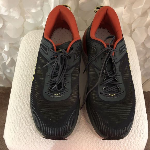 Hoka One One BONDI 7 Mens 13EE 2E Dark Grey Running Sneakers Shoes *No INSOLES* - Picture 7 of 11